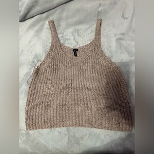 Moon and Madison cream tank top size xl